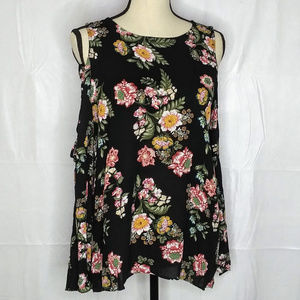 Hippie Rose Cold shoulder Open lattice sleeve Boho